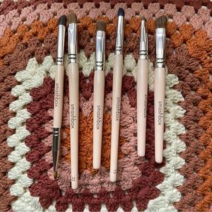 NWOT-Smashbox makeup brushes for eyes.  Set of 6 (7 really, one is double sided)